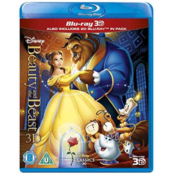Beauty And The Beast - Disney [Blu-ray 3D + Blu-ray] [Region Free] - Very Good - Attic Discovery Shop