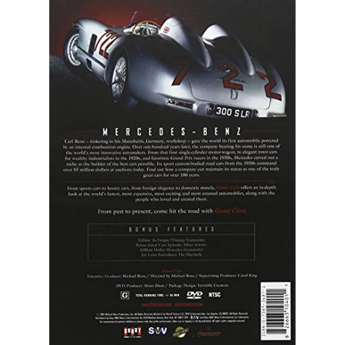 Great Cars: Mercedes-Benz [DVD] [NTSC Rare US Import Region 1] - Like New - Attic Discovery Shop