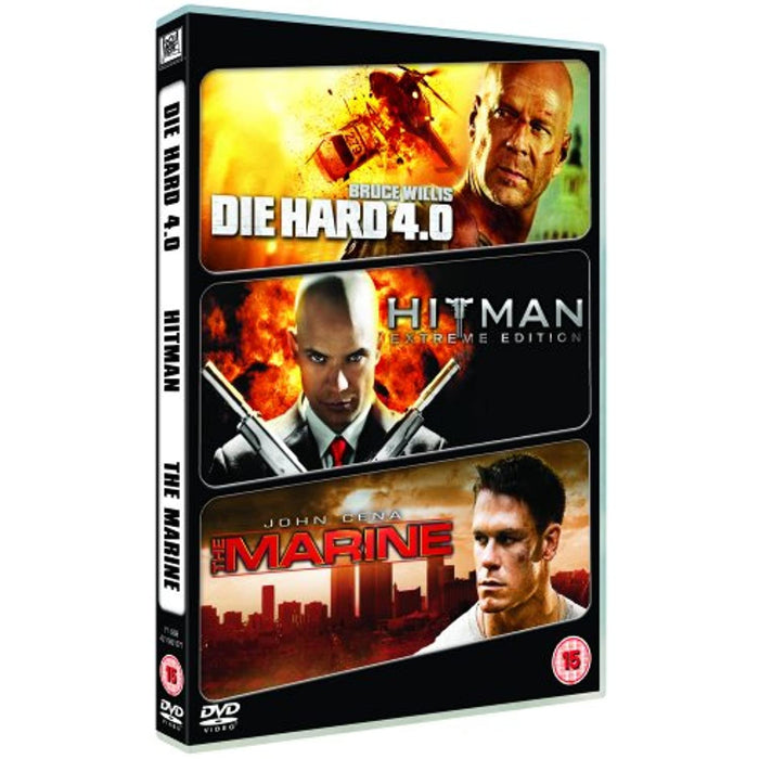 Die Hard 4.0/Hitman/The Marine [DVD] [Region 2] - New Sealed - Attic Discovery Shop