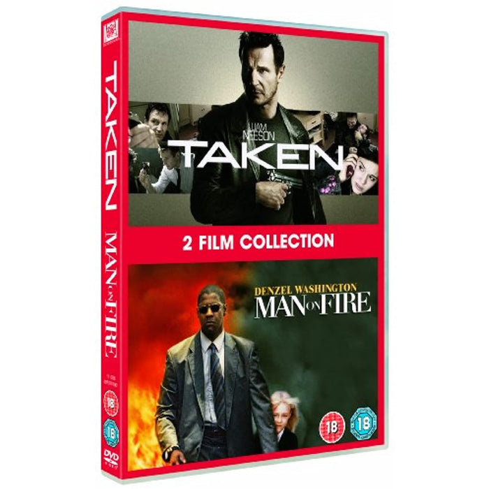 Taken/Man On Fire [DVD] [Region 2] - New Sealed - Attic Discovery Shop