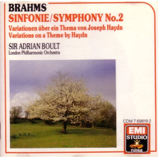 Brahms: Symphony 2 / Variations on a Theme by Haydn Rare EMI Studio [CD Album] - Very Good - Attic Discovery Shop