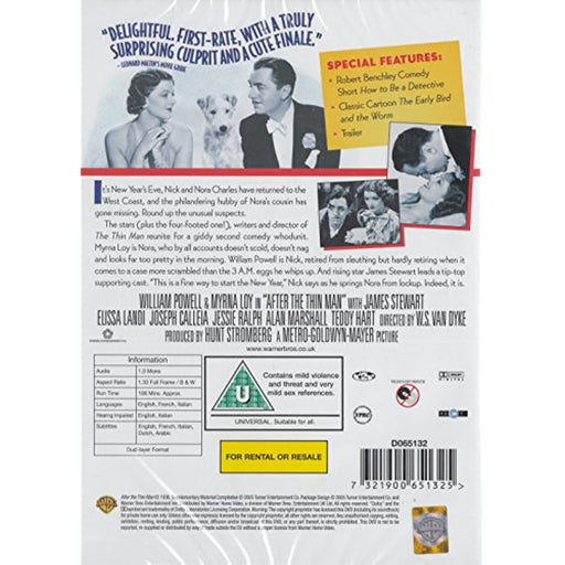 After the Thin Man [DVD] [Region 2] [1936 Classic] - Like New - Attic Discovery Shop