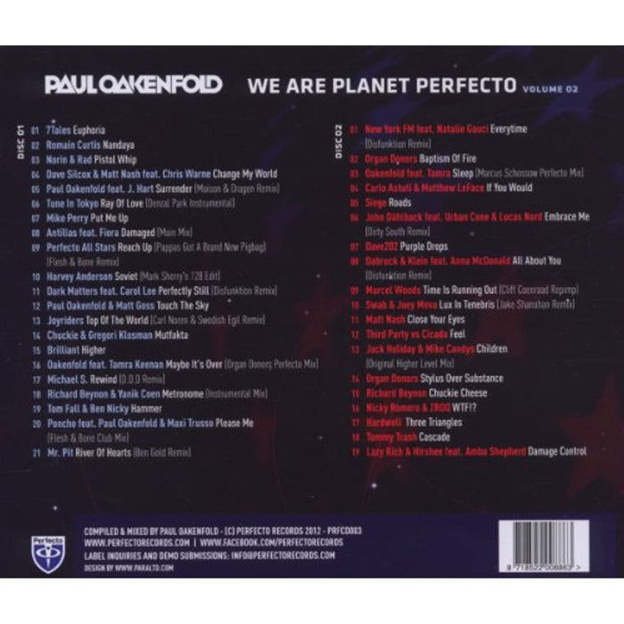 Paul Oakenfold - We Are Planet Perfecto, Vol. 2 (2012) 2 x CD Album - New Sealed - Attic Discovery Shop