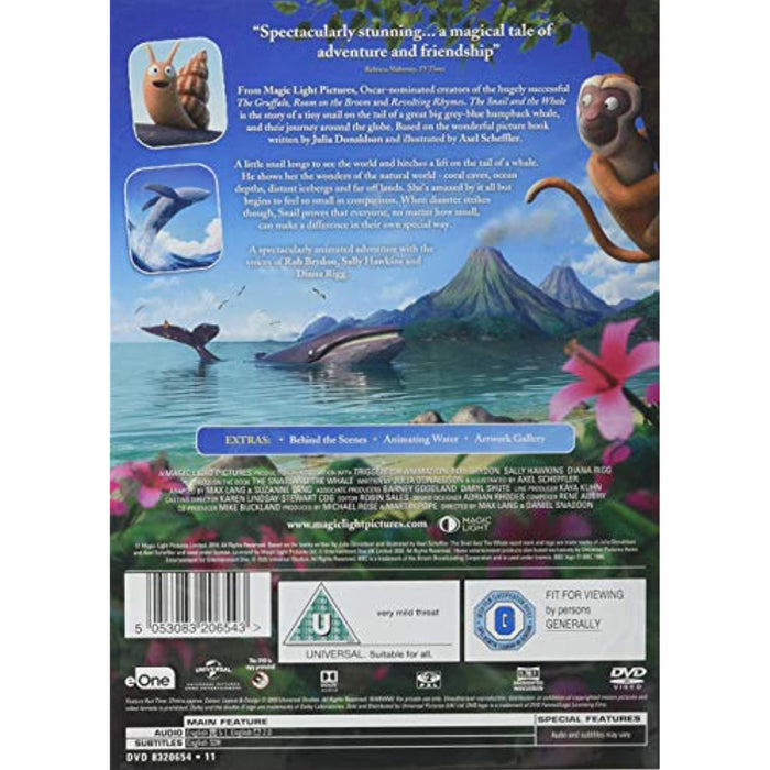 The Snail and the Whale [DVD] [2019] [Region 2] - New Sealed - Attic Discovery Shop