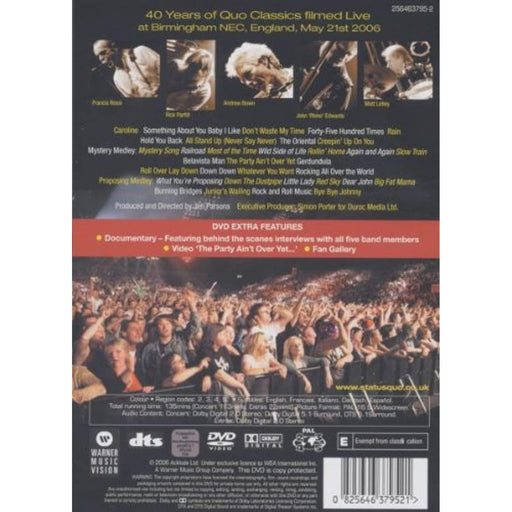 Status Quo - Just Doin' It Live [DVD] [2006] [Region 2, 3, 4, 5] - Like New - Attic Discovery Shop