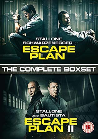 Escape Plan 1 & 2 I / II [DVD] [Region 2] Schwarzenegger, Stallone - New Sealed - Attic Discovery Shop