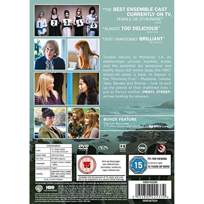 Big Little Lies: Season 2 [DVD] [2019] [Region 2] The Complete 2nd Second Series - Good - Attic Discovery Shop
