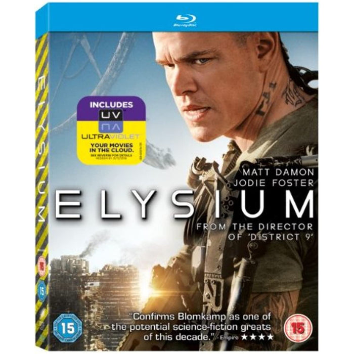 Elysium - Matt Damon, Jodie Foster [Blu-ray] [2013] [Region Free] - Like New - Attic Discovery Shop