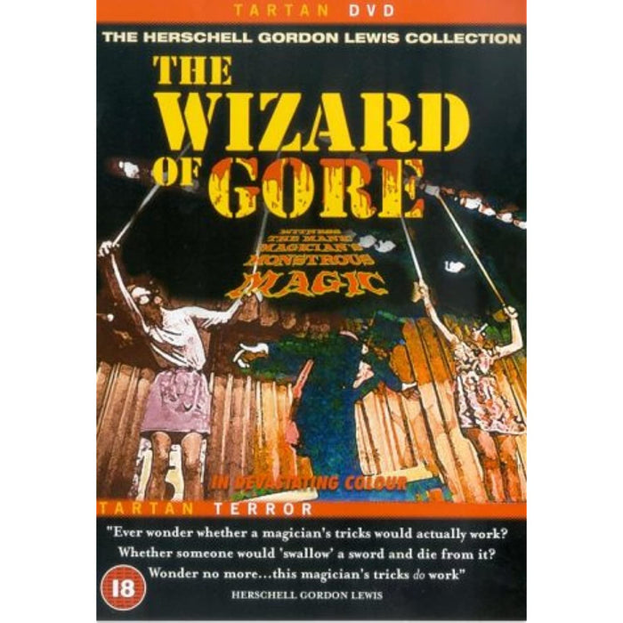 The Wizard Of Gore [Rare Tartan DVD] [Region Free] - Very Good - Attic Discovery Shop