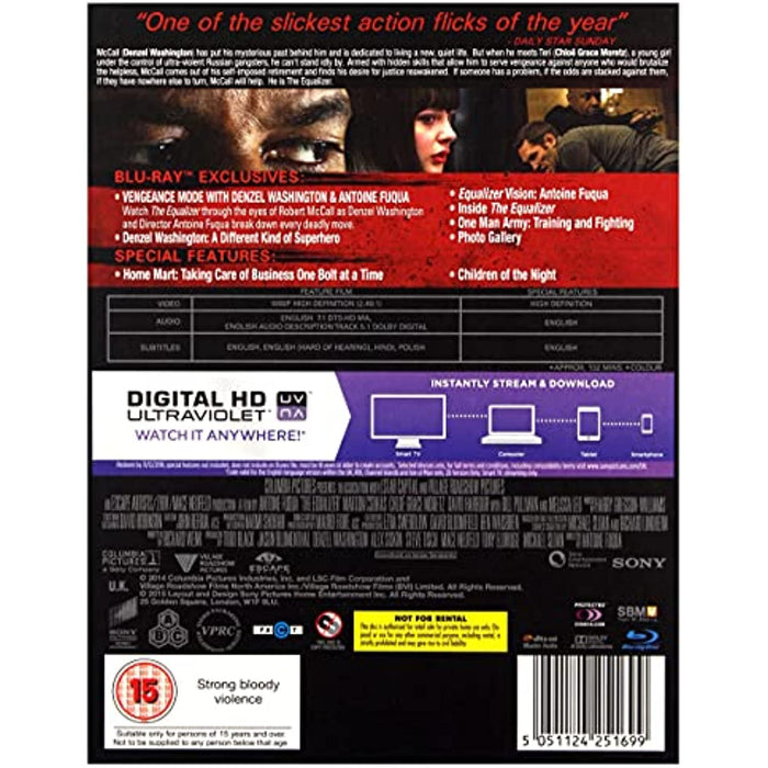 The Equalizer [Blu-ray] [2014] [Region Free] - [Action] - New Sealed - Like New - Attic Discovery Shop