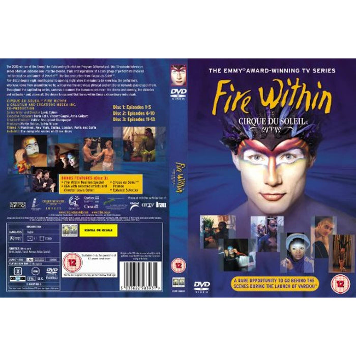 Cirque Du Soleil: The Fire Within [DVD Box Set] [2005] [Region 2] - New Sealed - Attic Discovery Shop
