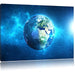 Earth In The Universe Stunning Picture Art Print On Canvas Space 70 x 100cm XXL - Very Good - Attic Discovery Shop