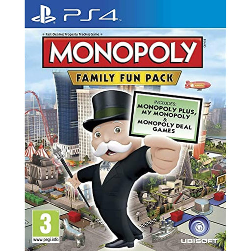 Monopoly Family Fun Pack Edition (PS4 PlayStation 4 Game) [DLC on Disc] - Very Good - Attic Discovery Shop