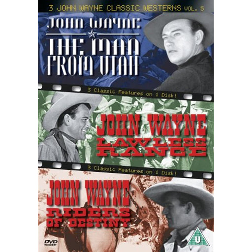 3 John Wayne Classics Westerns Vol. 5 [DVD] [Region Free] - New Sealed - Attic Discovery Shop
