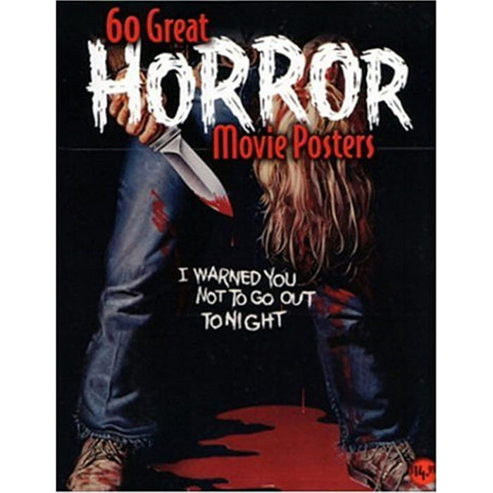 60 Great Horror Movie Posters: Illustrated History of Movies Rare Paperback - Good - Attic Discovery Shop