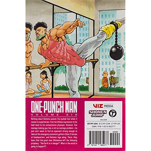 One-Punch Man Volume 6 Vol. Six Manga Paperback Graphic Novel Book Yusuke Murata - Good - Attic Discovery Shop