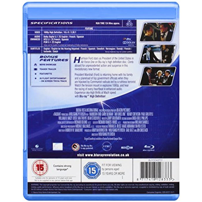 Air Force One [Blu-ray] [2008] [Region Free] (New - Torn Seal) - Like New - Attic Discovery Shop