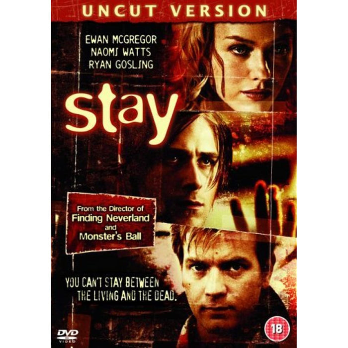 Stay: Uncut Version [DVD] [Region 2] - New Sealed - Attic Discovery Shop