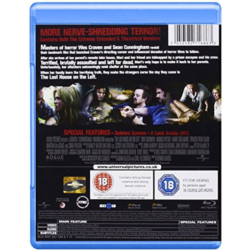 The Last House On The Left: Extended Version [Blu-ray] [Region Free] - Very Good - Attic Discovery Shop