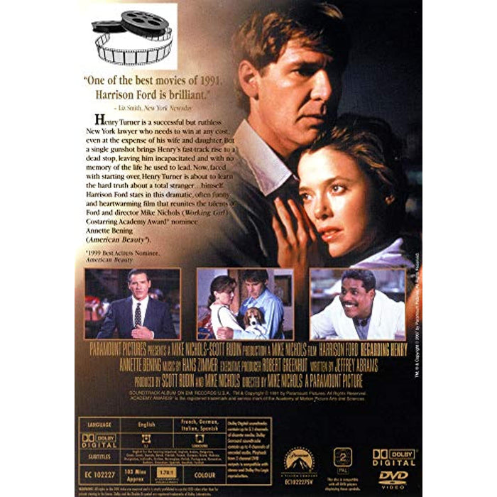 Regarding Henry - Harrison Ford [DVD] [Region 2] - Very Good - Attic Discovery Shop
