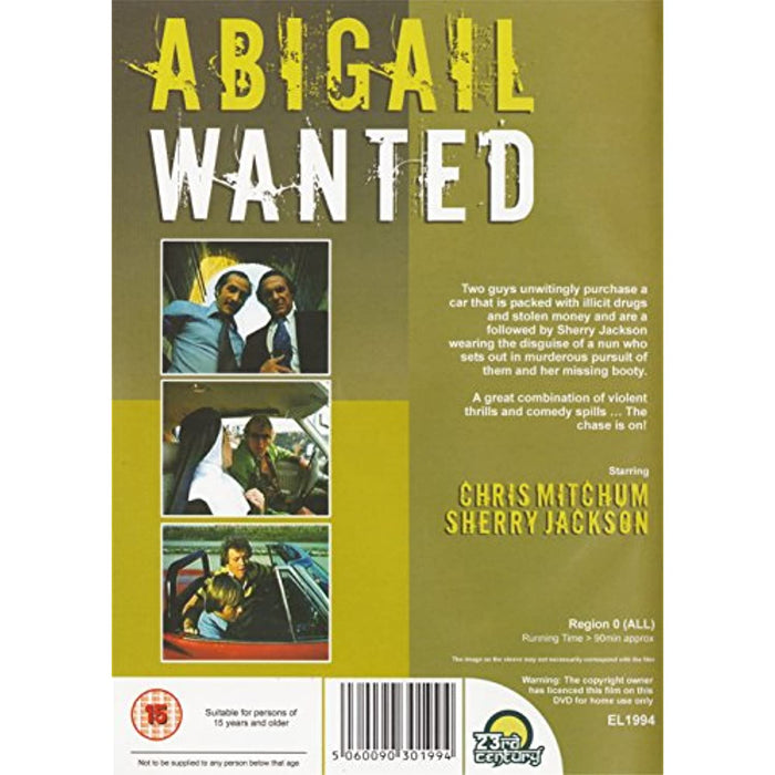 Abigail Wanted, Starring Chris Mitchum Sherry Jackson [Region Free] - New Sealed - Attic Discovery Shop