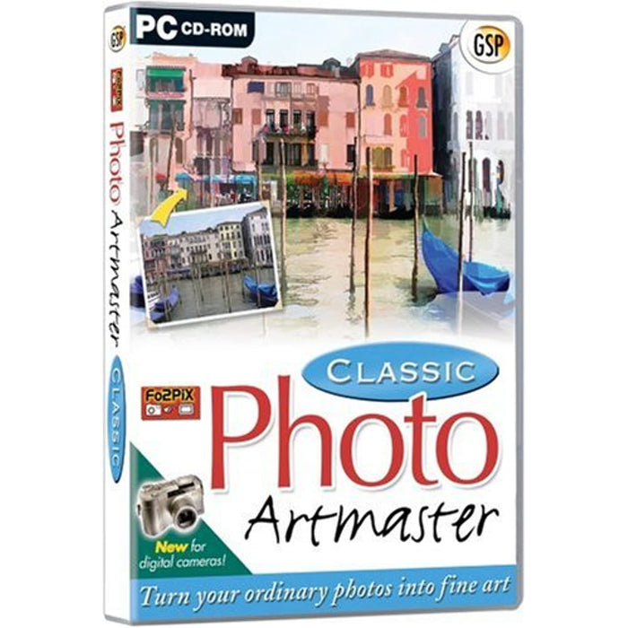 NEW Sealed Photo Art Master Classic (PC CD-ROM) - Turn Photos Into Art Software - Attic Discovery Shop