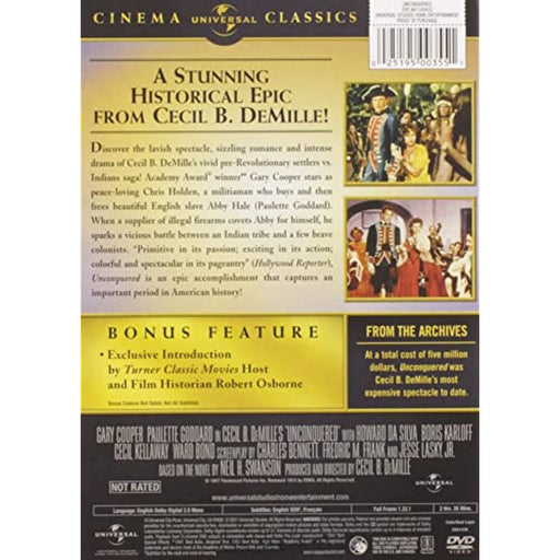 Unconquered [DVD] [1948] [Region 1] [US Import] [NTSC] - Very Good - Attic Discovery Shop