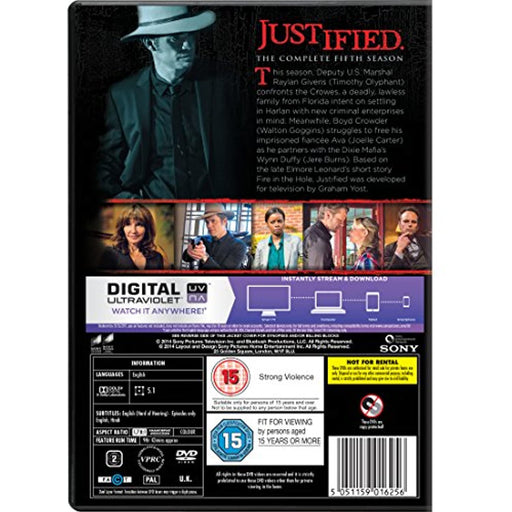 Justified - Season 5 [DVD] [Region 2] The Complete Fifth Series - Good - Attic Discovery Shop