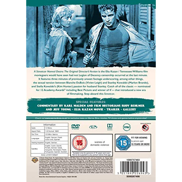 A Streetcar Named Desire [DVD] [1951] [2020] [Region 2] - Like New - Attic Discovery Shop