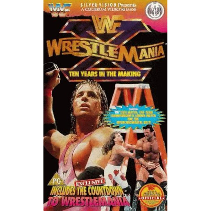 Wrestling / WWF: Wrestlemania X (10) [VHS Video] Rare Silver Vision - Good - Attic Discovery Shop