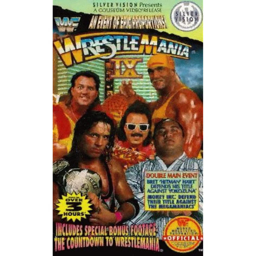 Wrestling / WWF: Wrestlemania 9 IX [VHS Video] Rare Silver Vision - Good - Attic Discovery Shop