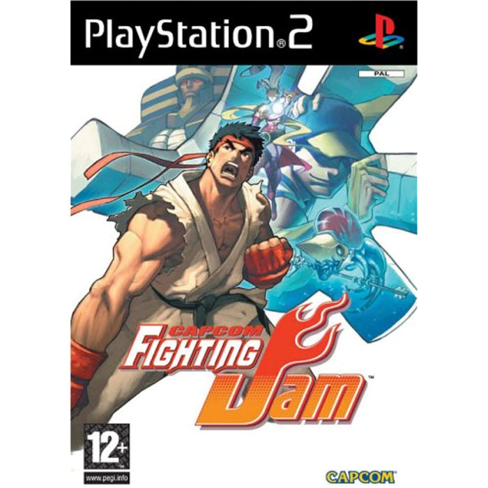 Capcom Fighting Jam - Street Fighter, Dark Stalkers PS2 PlayStation 2 Game [PAL] - Very Good - Attic Discovery Shop