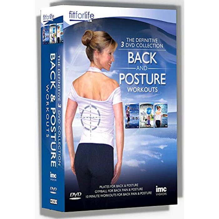 Back Pain & Posture 3 DVD Definitive Box Set Fit for Life Workouts - New Sealed - Attic Discovery Shop