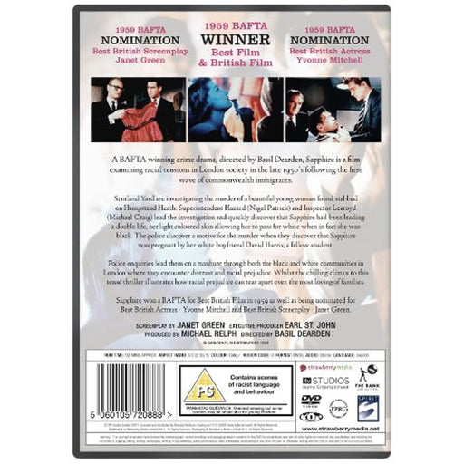 Sapphire - Bafta Winner [DVD] [1959 ][Region Free] - Very Good - Attic Discovery Shop