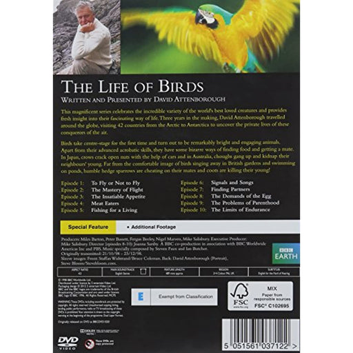 The Life of Birds - David Attenborough [DVD] [Region 2 + 4] - Like New - Attic Discovery Shop