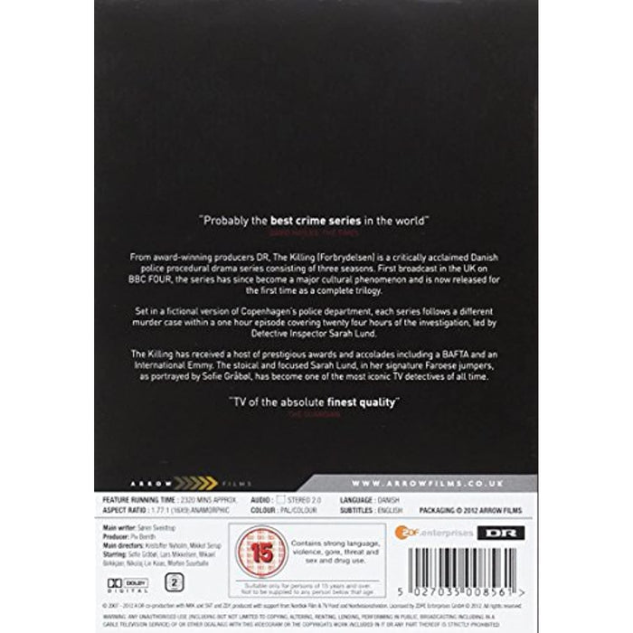 The Killing Trilogy Series 1-3 1 2 3 (Danish) [DVD Box Set] [Reg 2] - New Sealed - Attic Discovery Shop