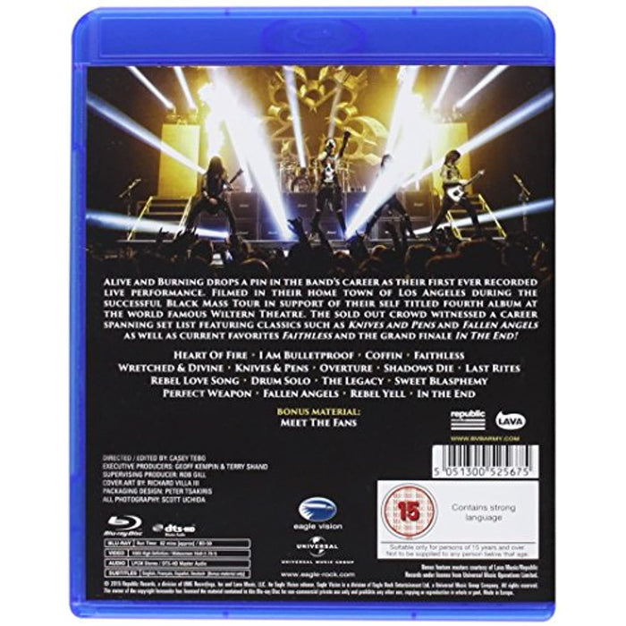 Black Veil Brides Alive and Burning [Blu-ray] [2015] [Region B] - New Sealed - Attic Discovery Shop