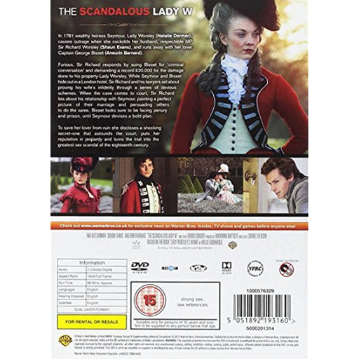 The Scandalous Lady W [DVD] [2015] [Region 2] - Like New - Attic Discovery Shop
