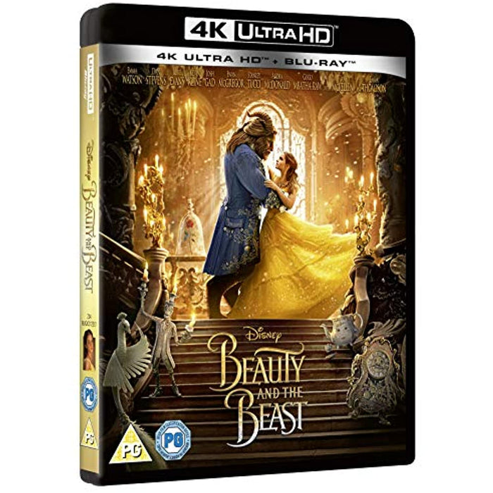 Disney's Beauty And The Beast [Blu-ray + 4K Ultra HD UHD] [2020] [Region Free] - Very Good - Attic Discovery Shop