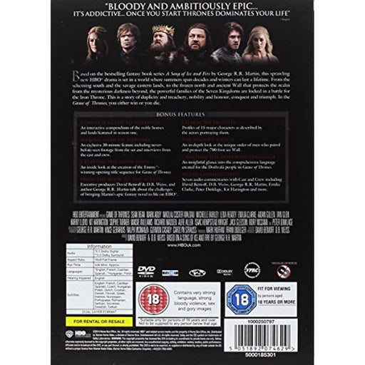 Game of Thrones: Season 1 / Complete First Series [DVD] [Region 2] - New Sealed - Attic Discovery Shop