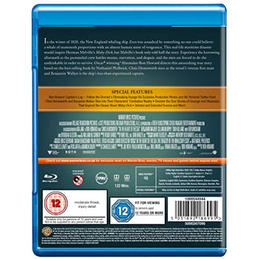 In The Heart Of The Sea [Blu-ray] [2015] [2016] [Region Free] - Very Good - Attic Discovery Shop