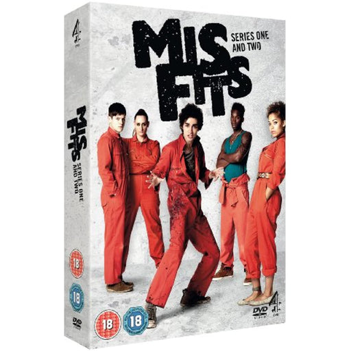 Misfits - The Complete Series 1 and 2 Box Set [DVD] [Region 2] - New Sealed - Attic Discovery Shop