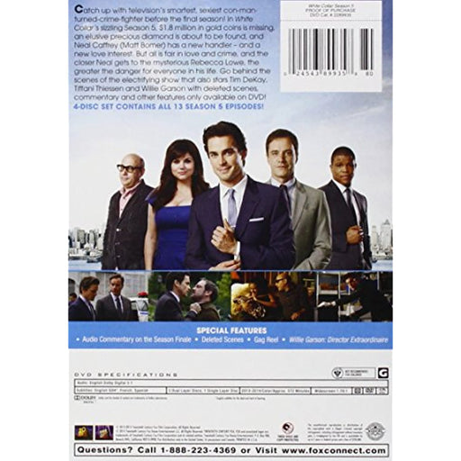 White Collar Season 5 Complete Fifth Series [DVD] [Region 1] [Rare US Import] - Very Good - Attic Discovery Shop