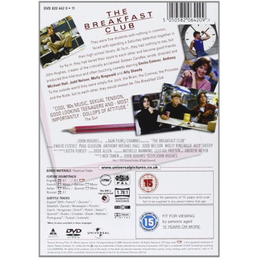 The Breakfast Club [DVD] [1985] [Region 2, 4, 5] - (New, Torn Seal) - Like New - Attic Discovery Shop
