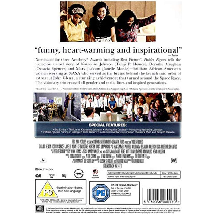 Hidden Figures [DVD] [2017] [Region 2] - Like New - Attic Discovery Shop