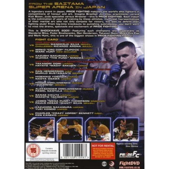 Pride FC - Shockwave 2005 [DVD] [Region 2] Fighting Championships - Very Good - Attic Discovery Shop
