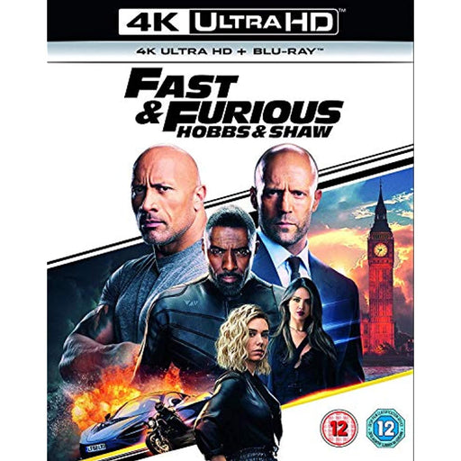 Fast & Furious Presents Hobbs & Shaw (4K Ultra HD + Blu-ray) 2019 [Region Free] - Very Good - Attic Discovery Shop