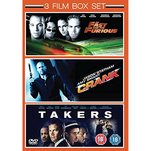 3 Film Box Set: Takers / Crank / The Fast & The Furious [DVD] [R2] - New Sealed - Attic Discovery Shop