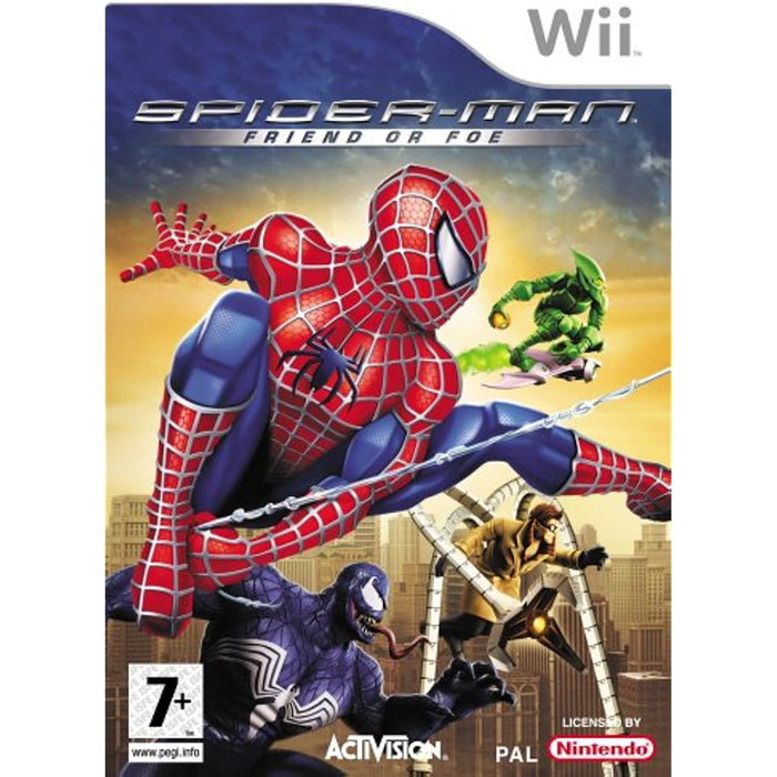 Spider-man: Friend or Foe (Nintendo Wii Game) [PAL] (Marvel) - Good - Attic Discovery Shop
