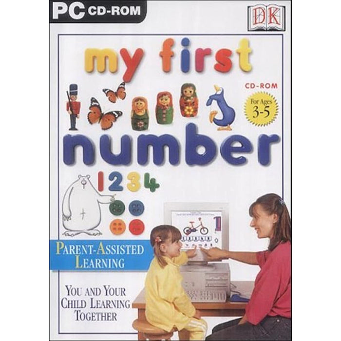 My First Number : Parent Assisted Learning (PC CD-ROM) Age 3-5 - New Sealed - Attic Discovery Shop
